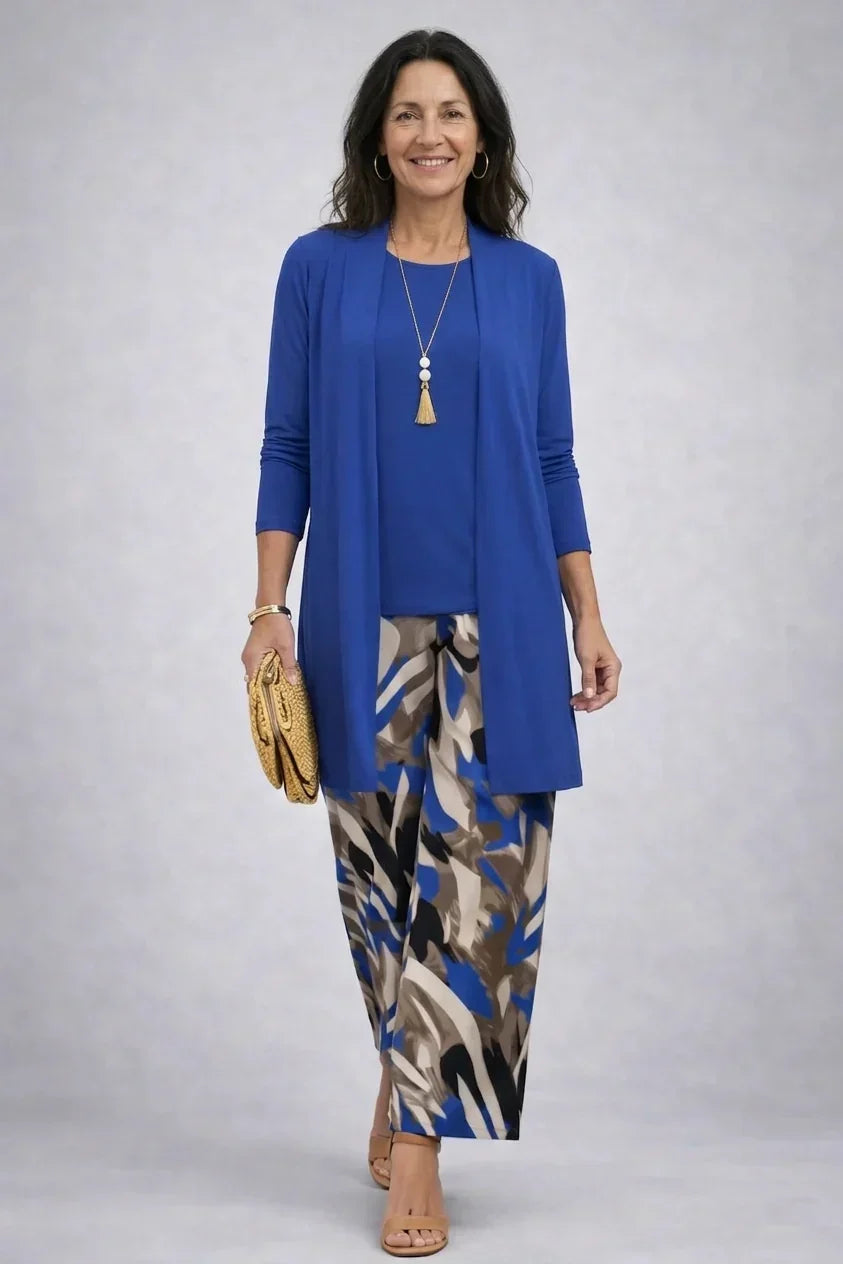 Miriam | Ensemble Trois Pièces Bleu Cobalt