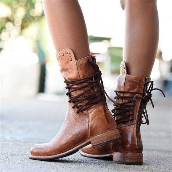 Ciss | Bottines Vintage à Lacets