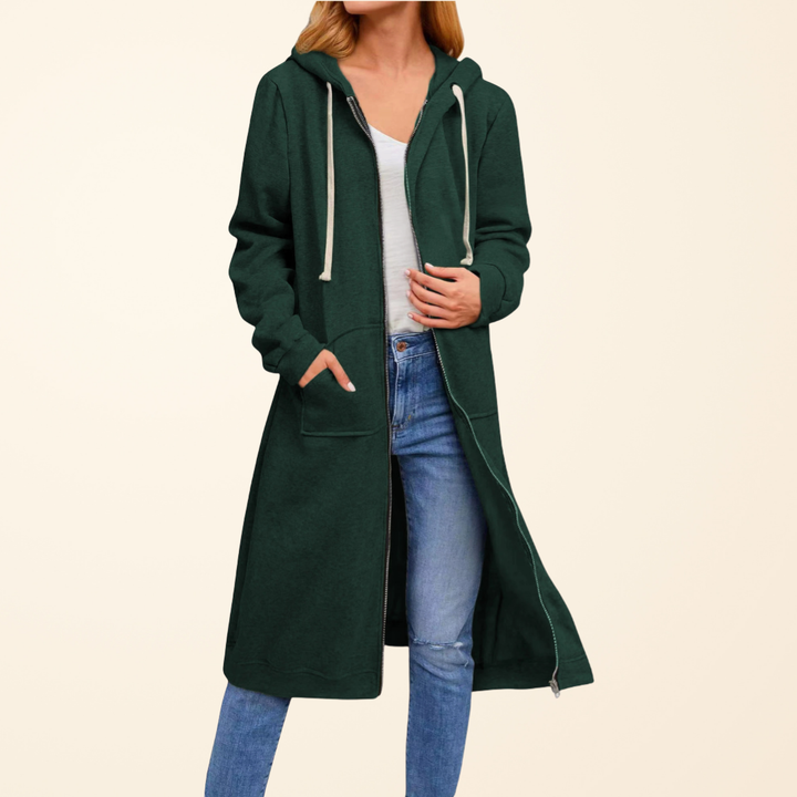 Brixley | Cardigan Long Zippé Coupe Décontractée