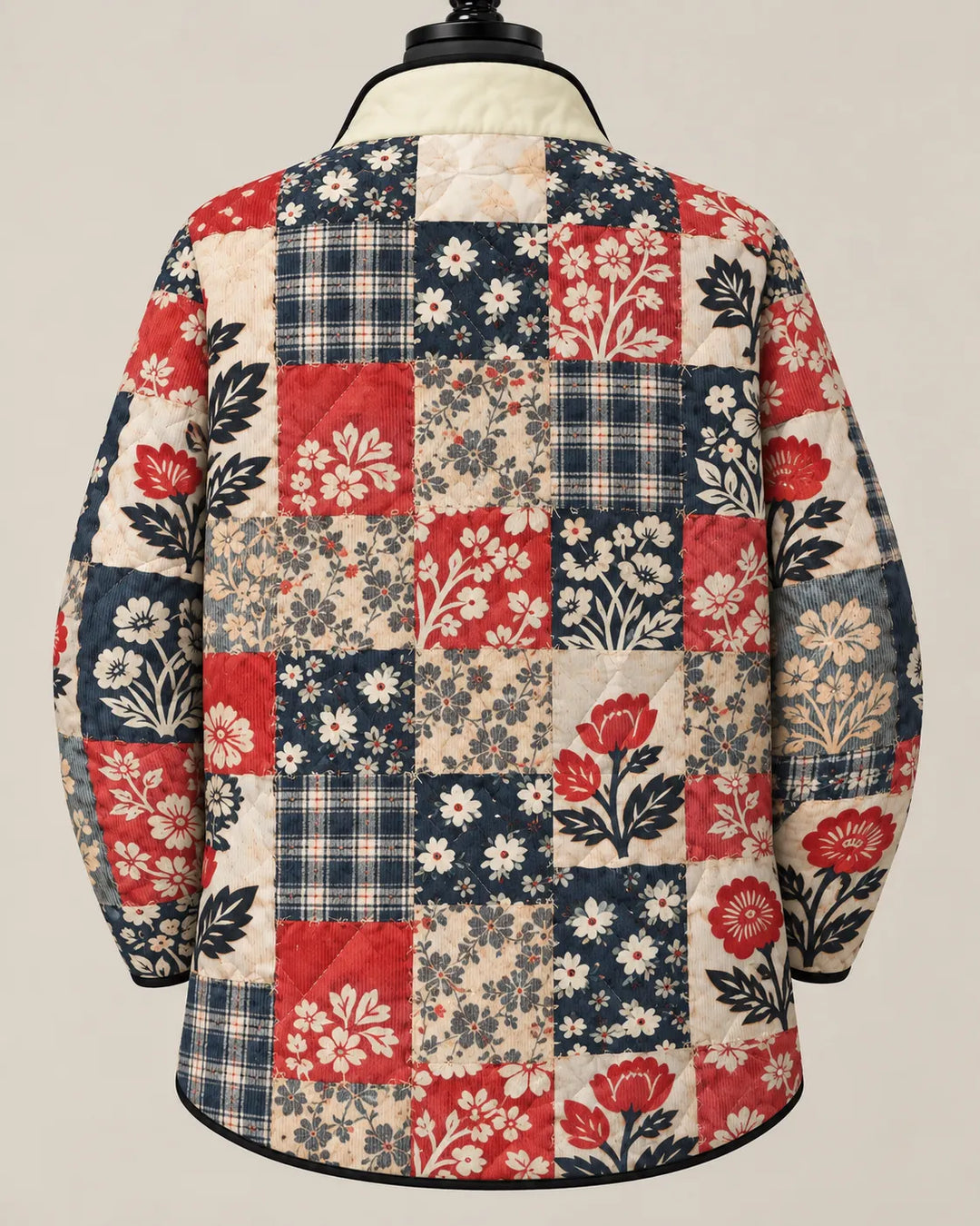 Adelaide | Veste Matelassée Patchwork Fleuri Héritage