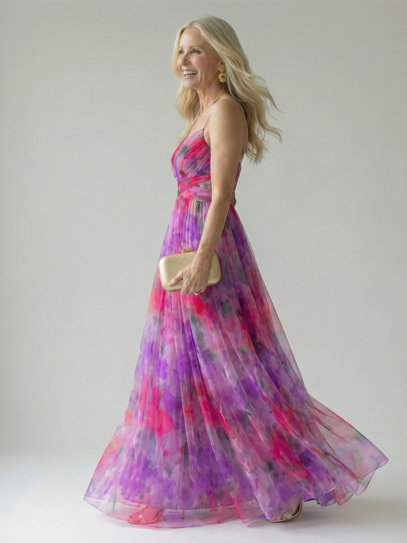 Maison Élise | Robe Maxi à Enveloppe Douce Isel