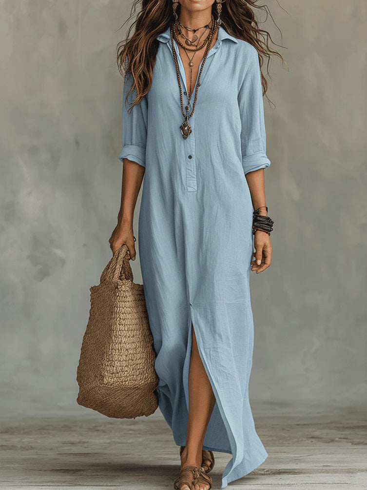 Willow | Robe Longue Facile à Silhouette Flatteuse