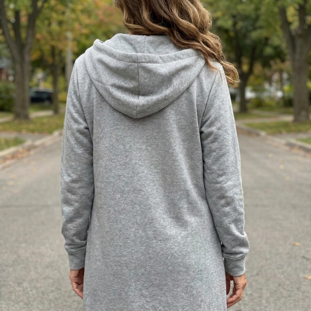Brixley | Cardigan Long Zippé Coupe Décontractée