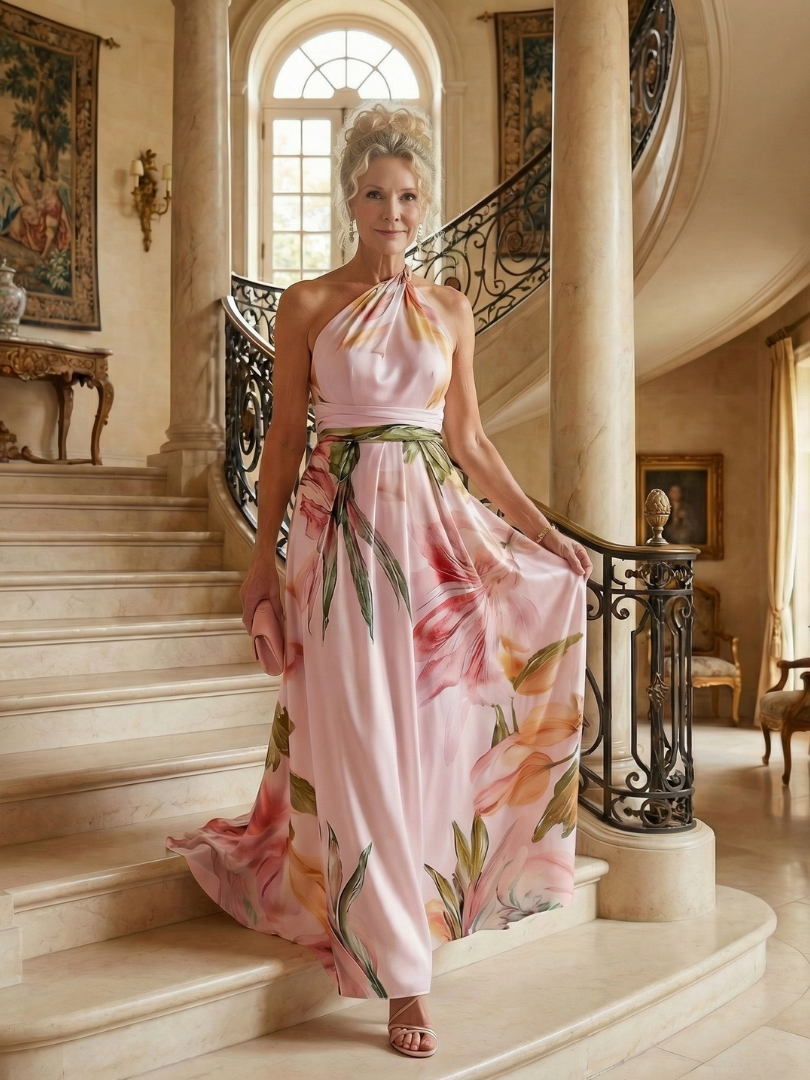 Amiel | Robe Longue Fleurie Légère