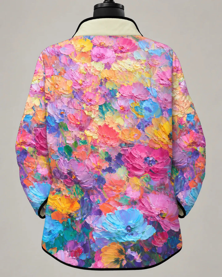 Camilla | Veste Matelassée Jardin Peint