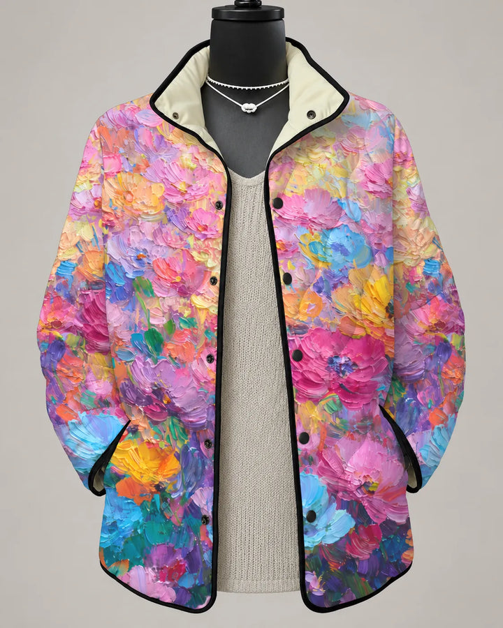 Lillian | Veste Matelassée Patchwork Petits Fruits