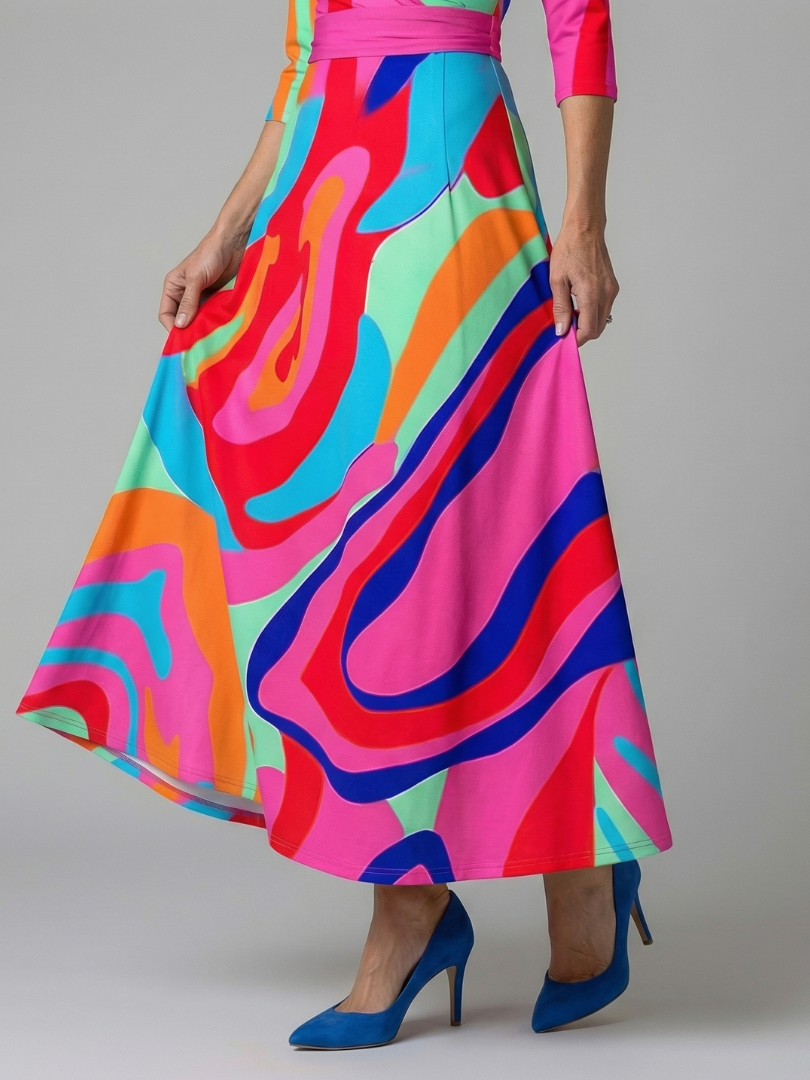 Maison Élise | Robe Midi Croisée à Col Celine