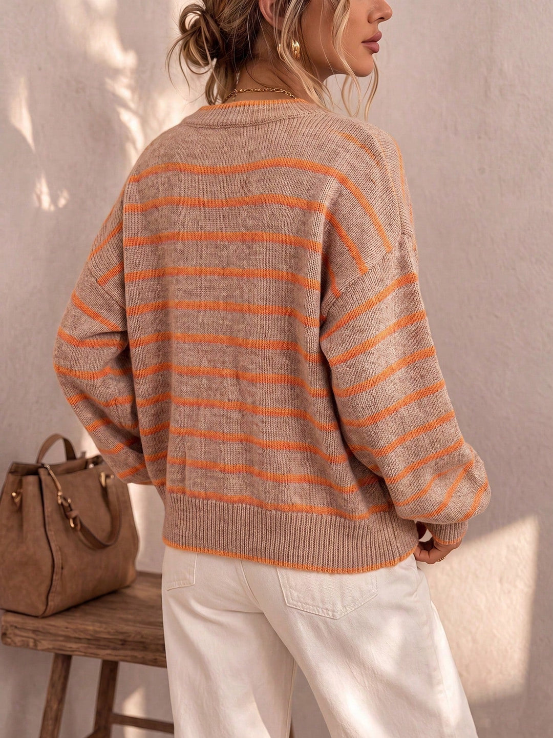 Mabel | Cardigan Rayé en Maille