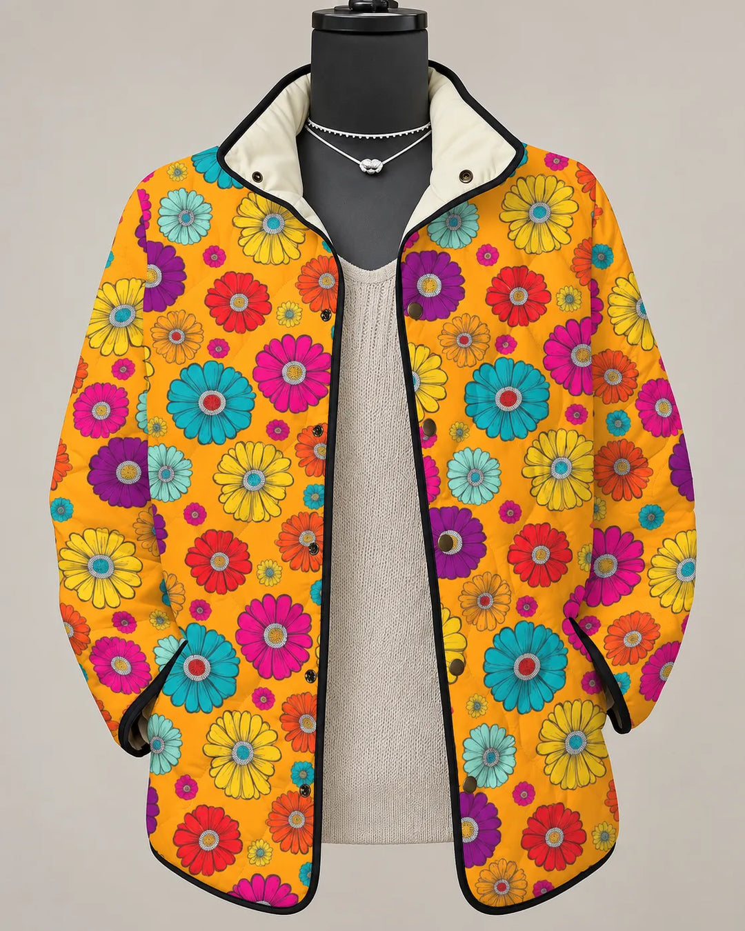 Mirelle | Veste Matelassée Patchwork Colorée