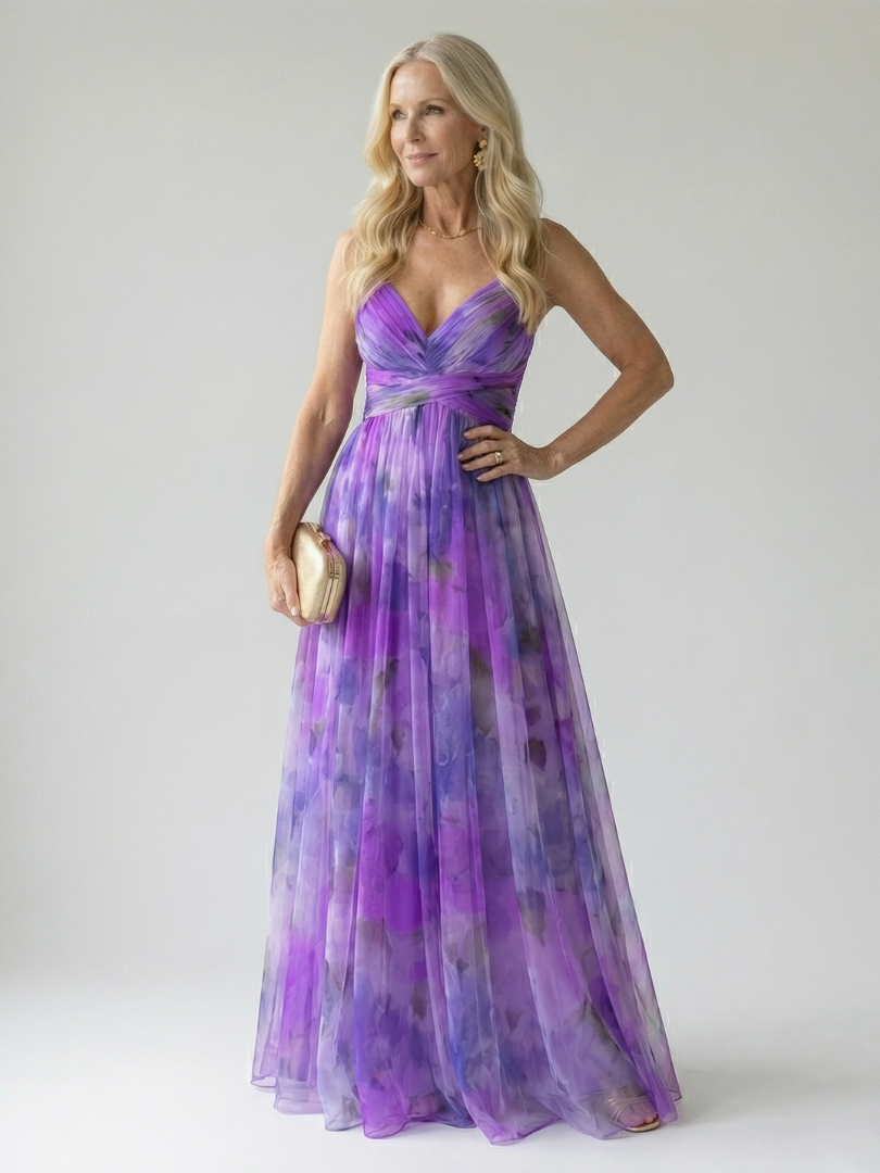 Maison Élise | Robe Maxi à Enveloppe Douce Isel