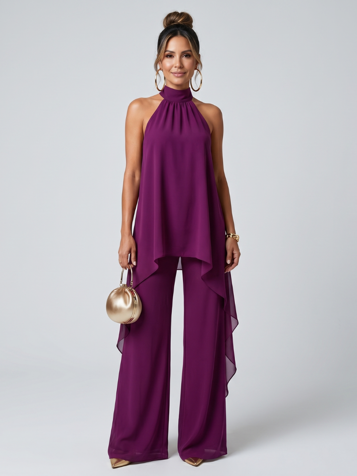 Zareen | Ensemble Tunique Asymétrique et Pantalon Large