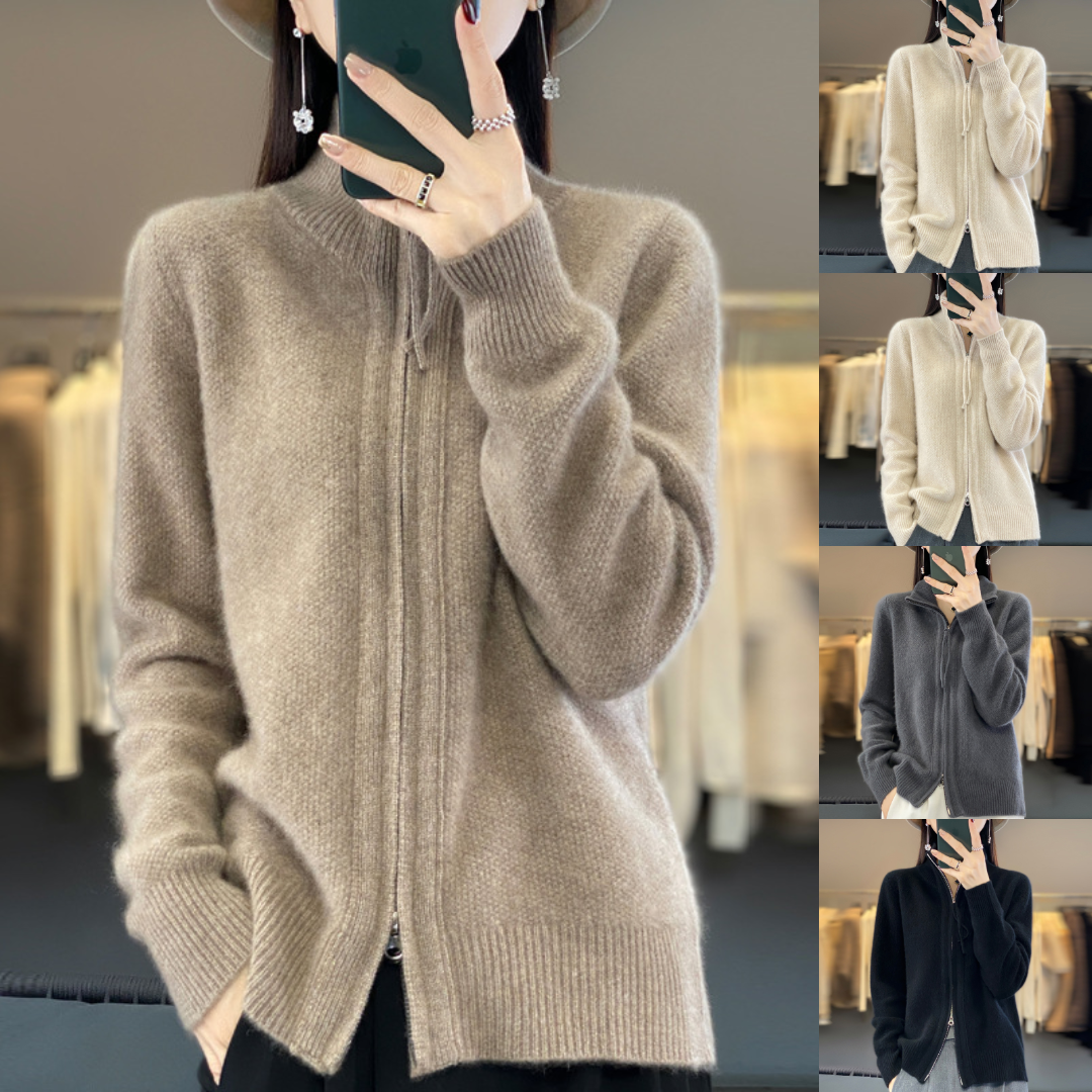 Luna | Cardigan Zippé Doux et Polyvalent