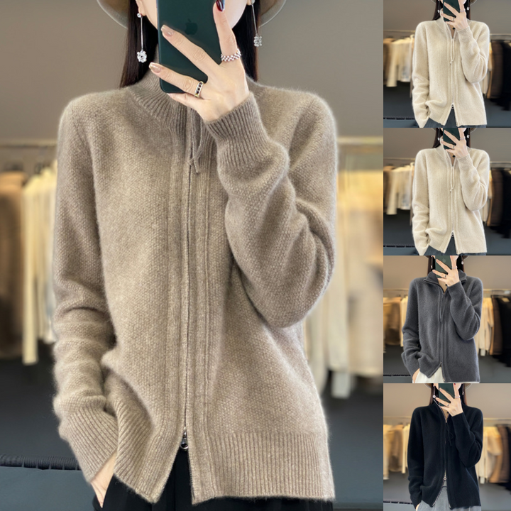 Luna | Cardigan Zippé Doux et Polyvalent