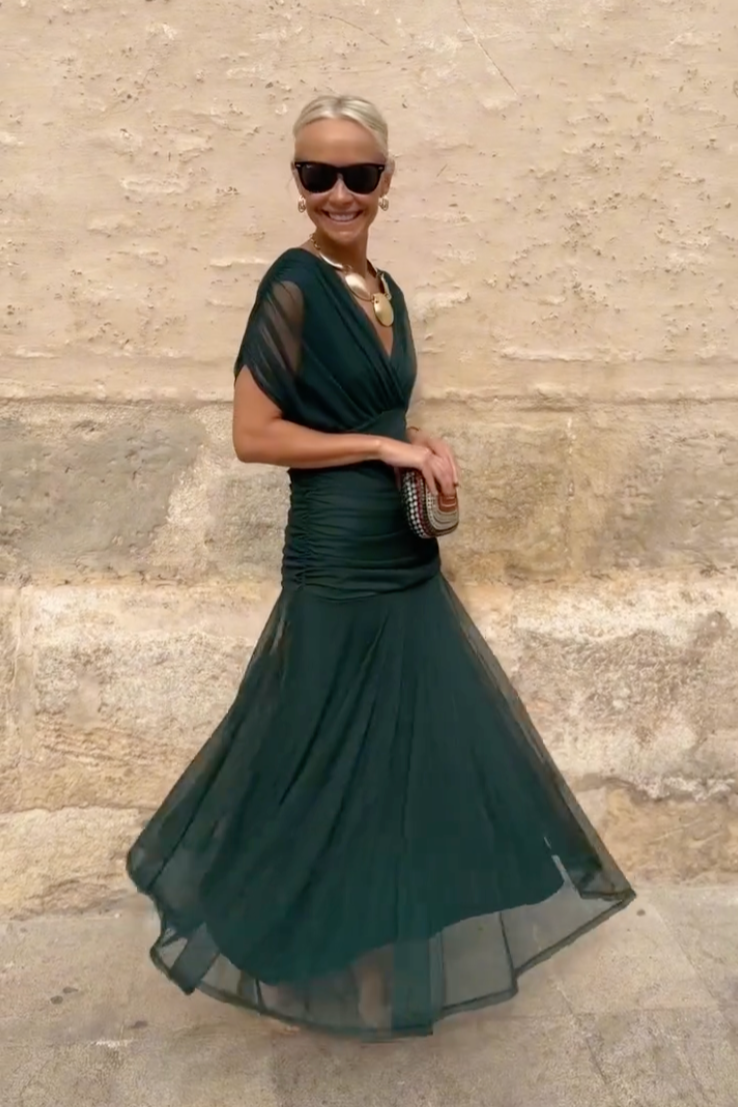 Robe Santana en Soie Élégante - Maison Élise