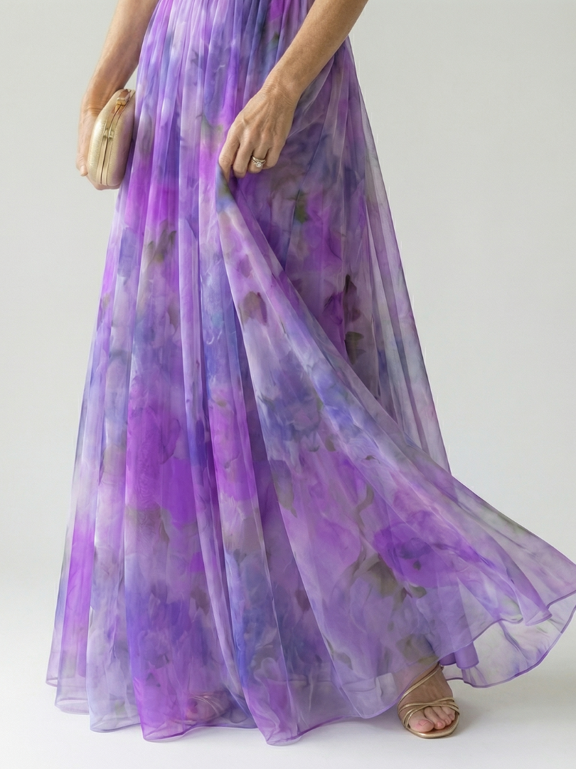 Maison Élise | Robe Maxi à Enveloppe Douce Isel