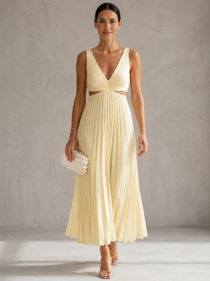 Robe Longue Élégante Helen | Chic et Sophistiquée chez Maison Élise