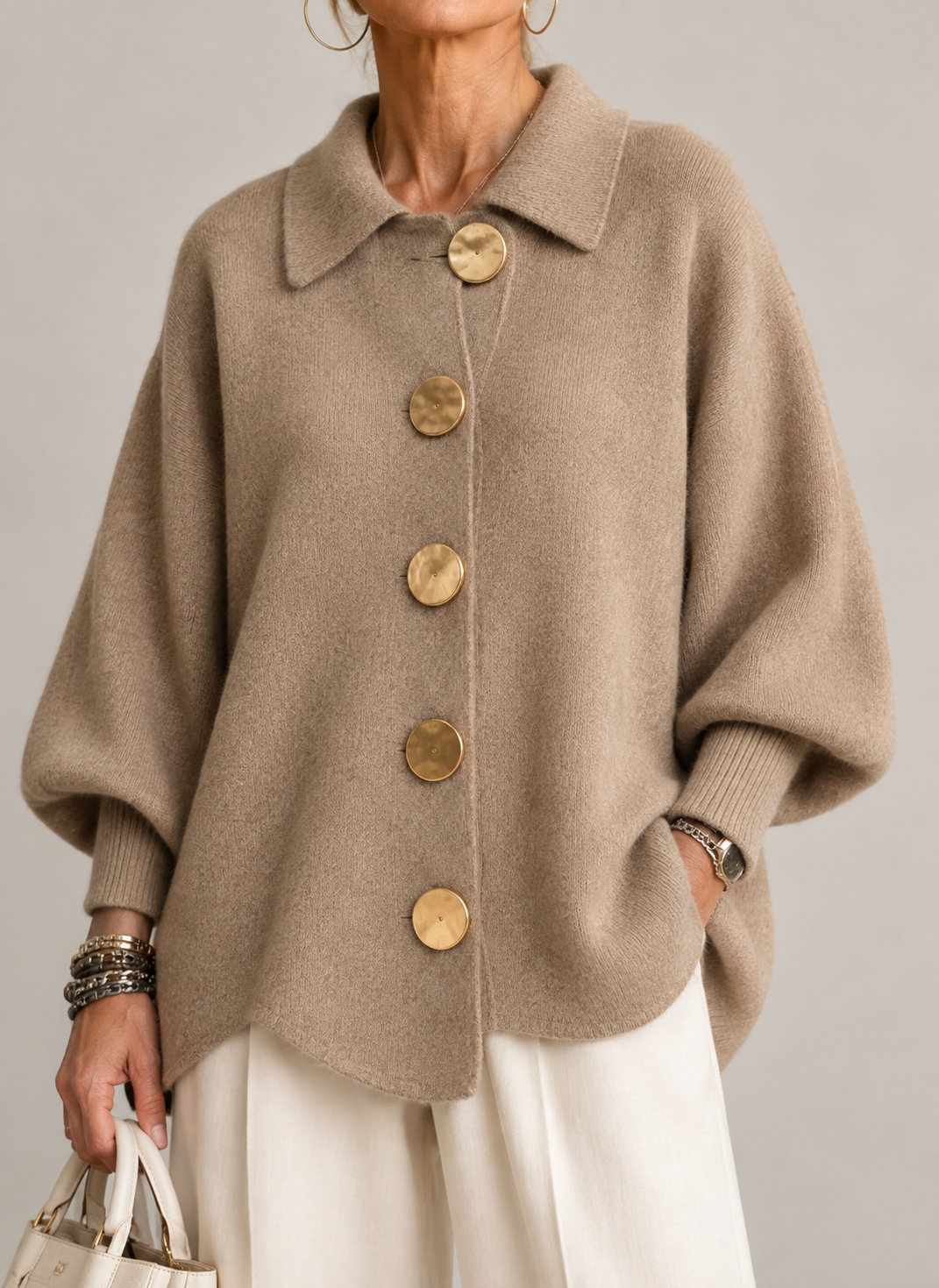 Ardelle | Cardigan Oversize à Col