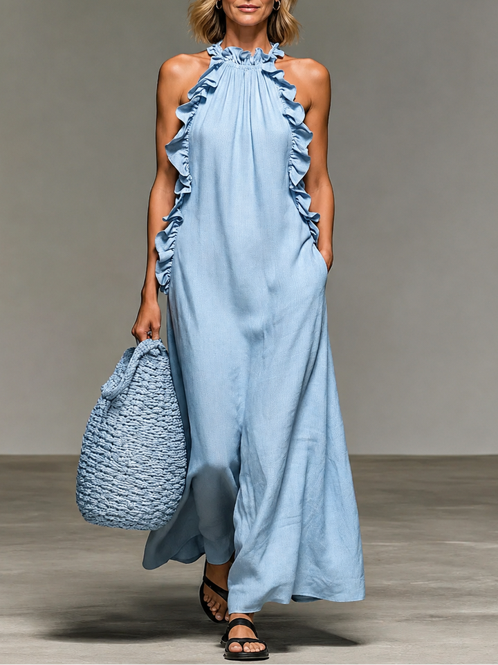 Emma | Robe Longue à Volants Délicats