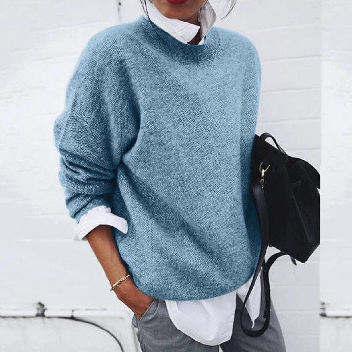 Pull Col Montant Maille Fine Nicole