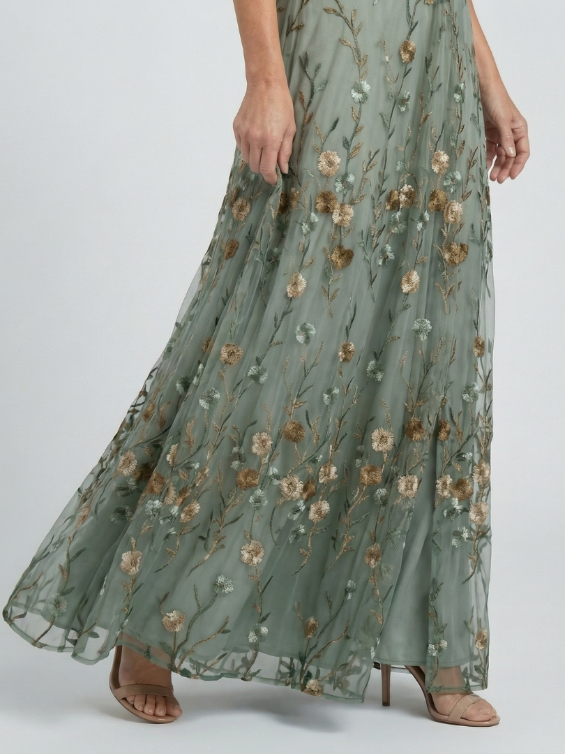 Maison Élise | Robe Maxi Halter Bloom Flow Selora