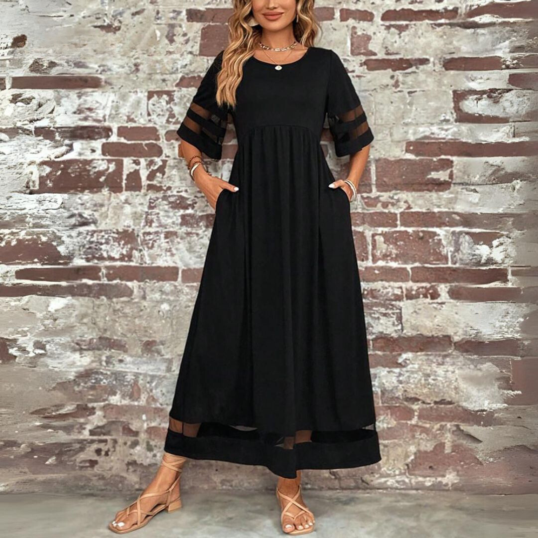 Aubrey | Robe Midi Flatteuse Effet Ventre Plat