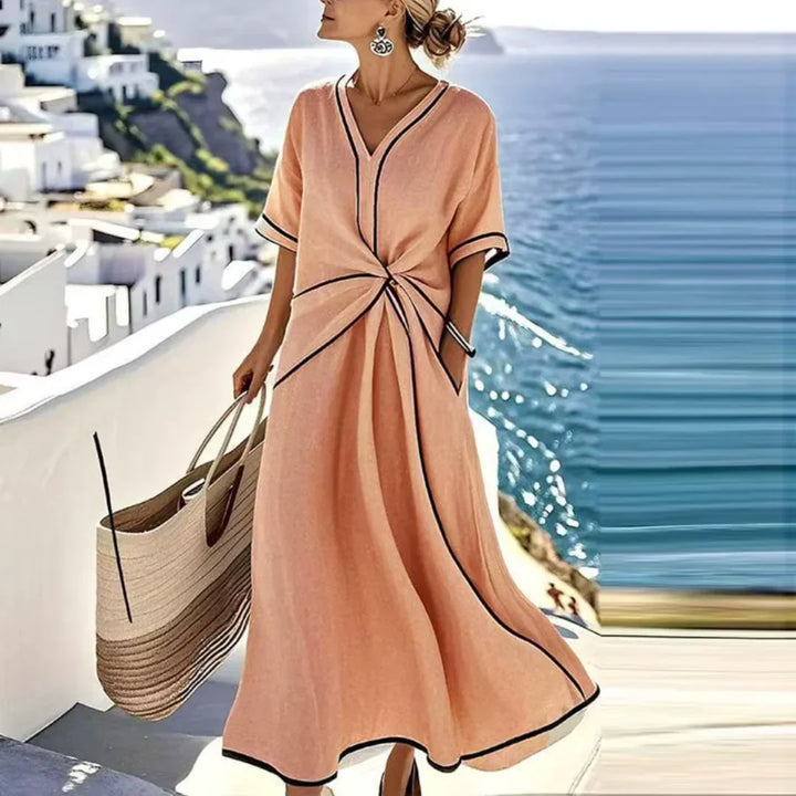 Mila | Robe Élégante à Taille Flatteuse, Chic de Vacances