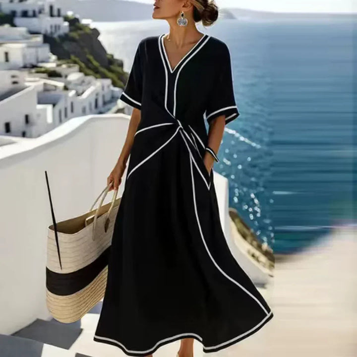 Mila | Robe Élégante à Taille Flatteuse, Chic de Vacances