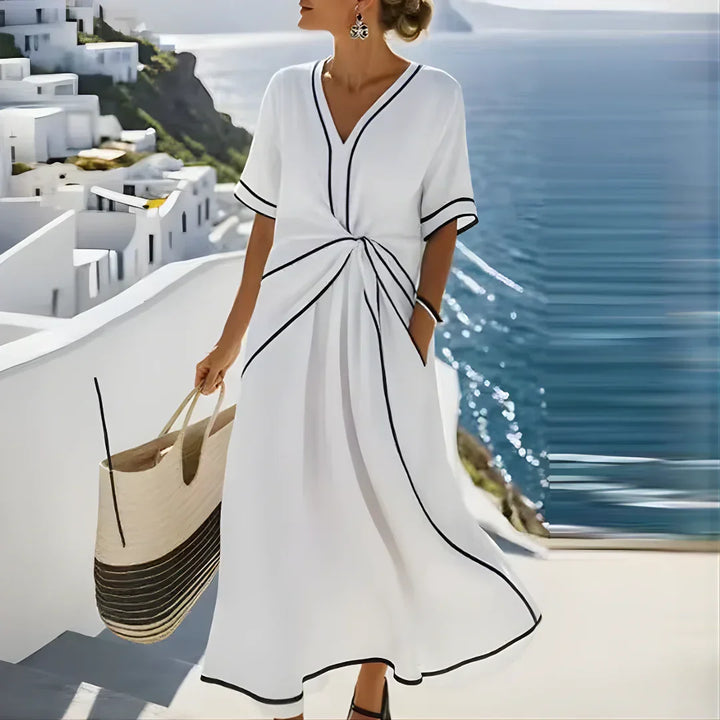 Mila | Robe Élégante à Taille Flatteuse, Chic de Vacances