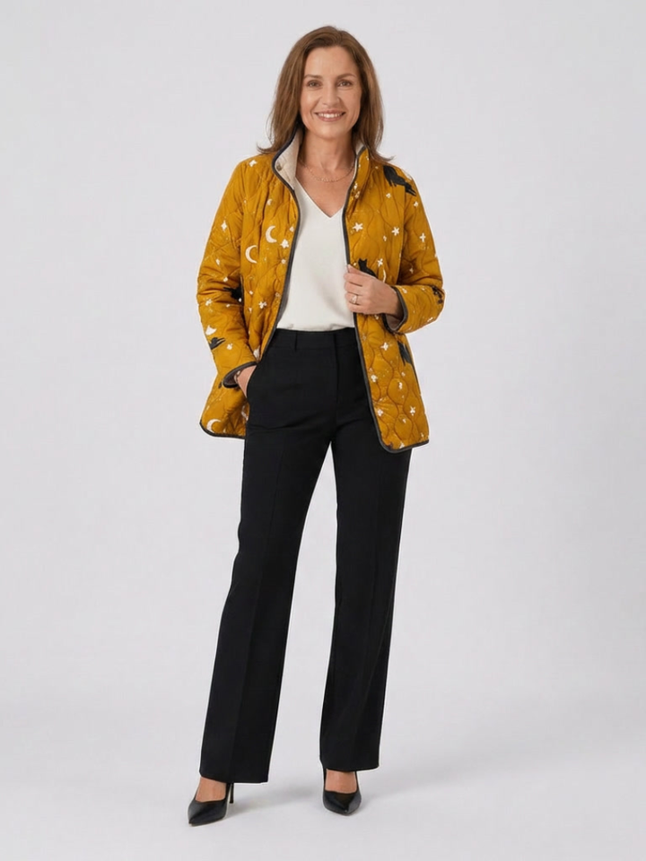 Veste Matelassée Chats et Étoiles Nicole