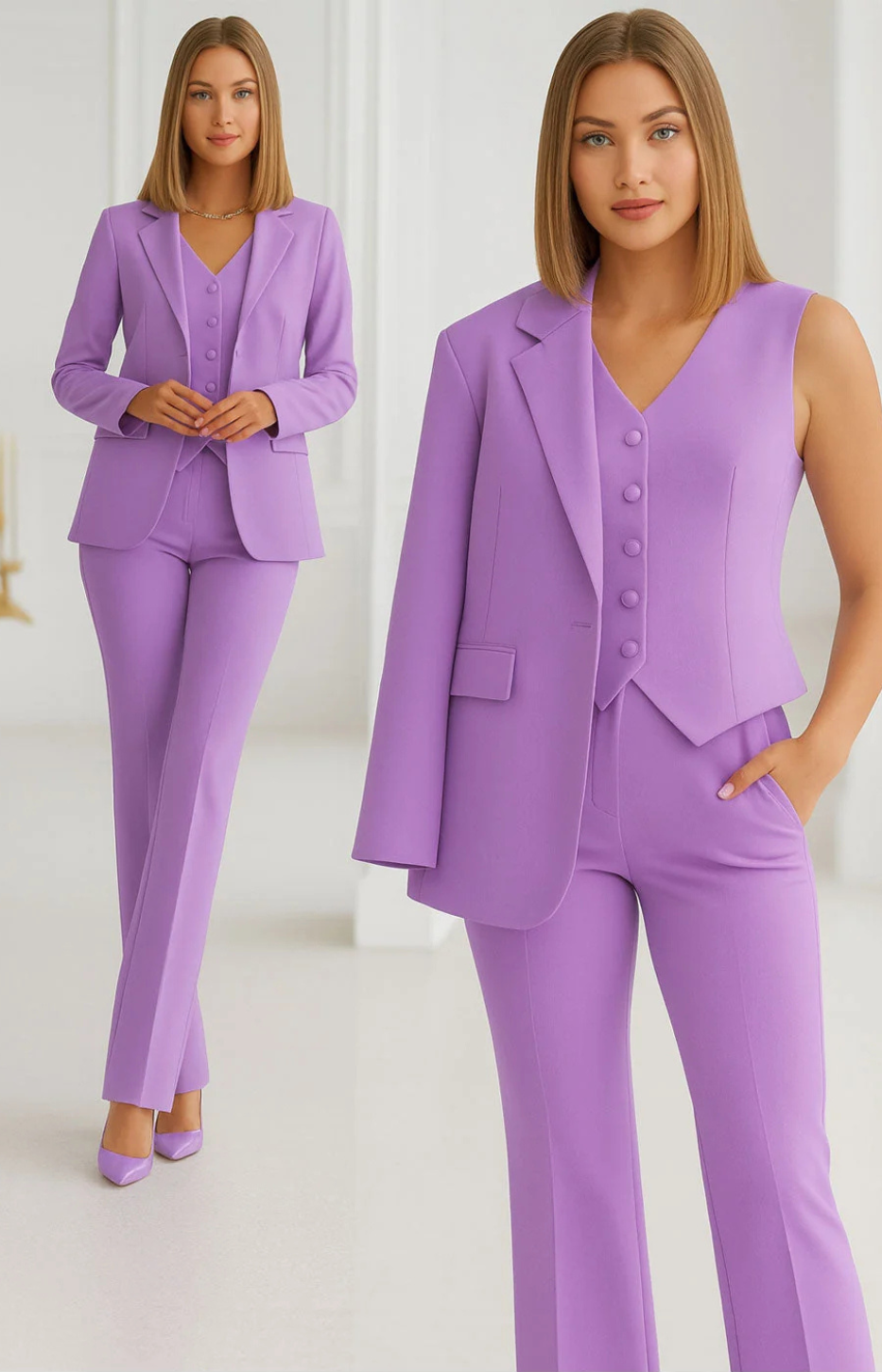 Cherry | Ensemble Élégant Trois Pièces