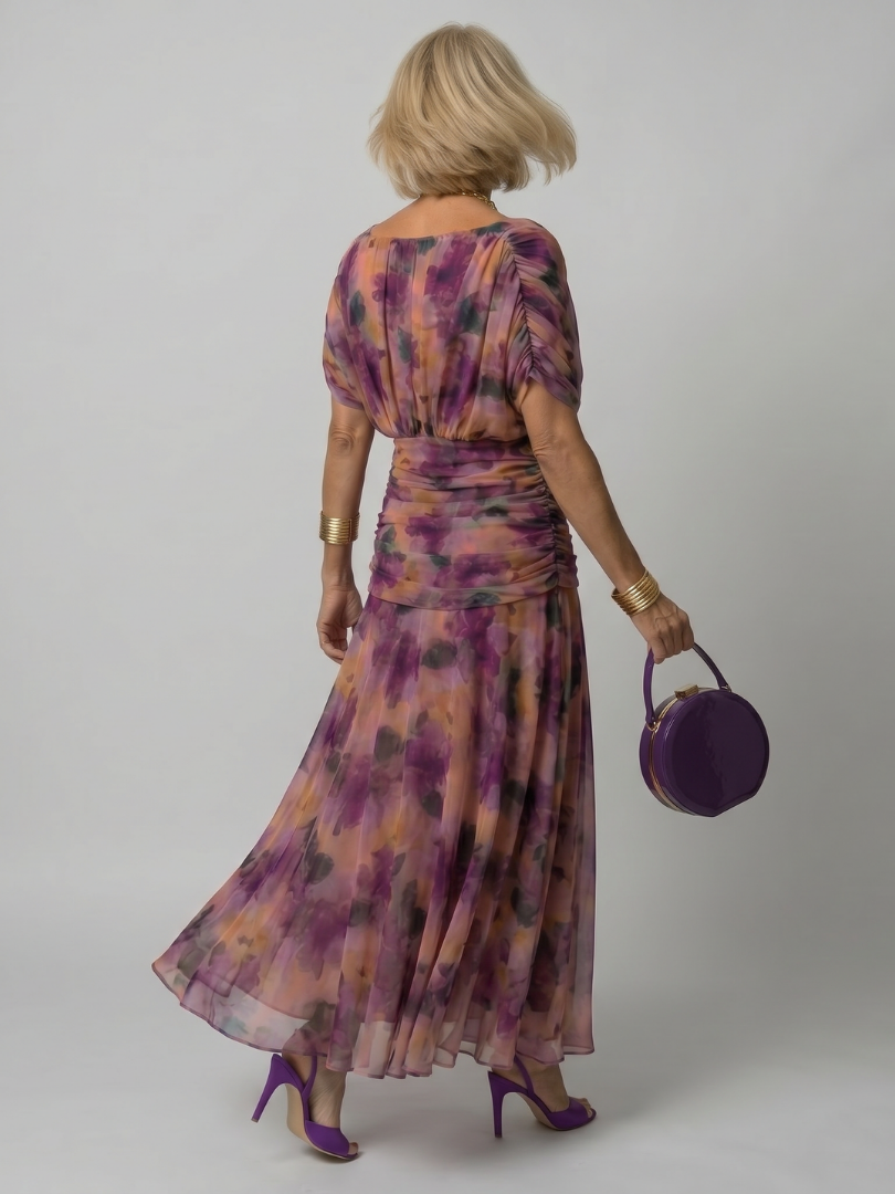 Calen | Robe Midi Fluide à Épaules Dénudées