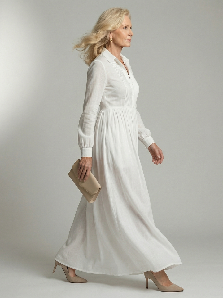 Maison Élise | Robe Maxi Soft Flow Lioren