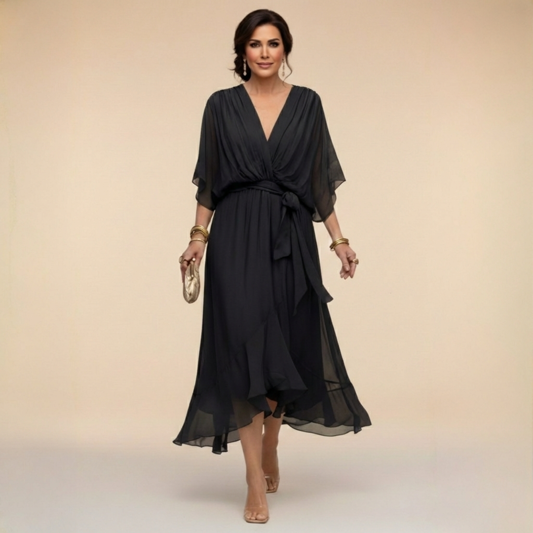 Monica | Robe à Col en V