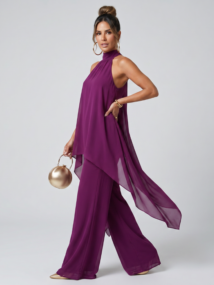 Zareen | Ensemble Tunique Asymétrique et Pantalon Large