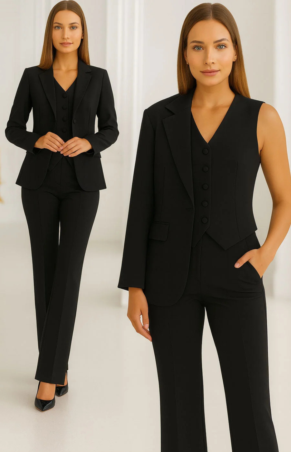 Cherry | Ensemble Élégant Trois Pièces