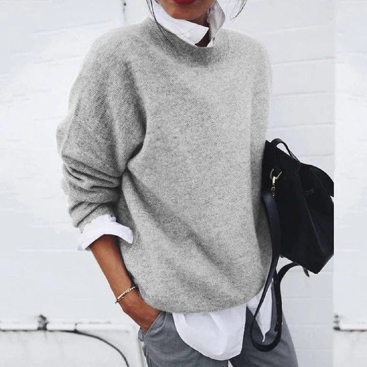 Pull Col Montant Maille Fine Nicole