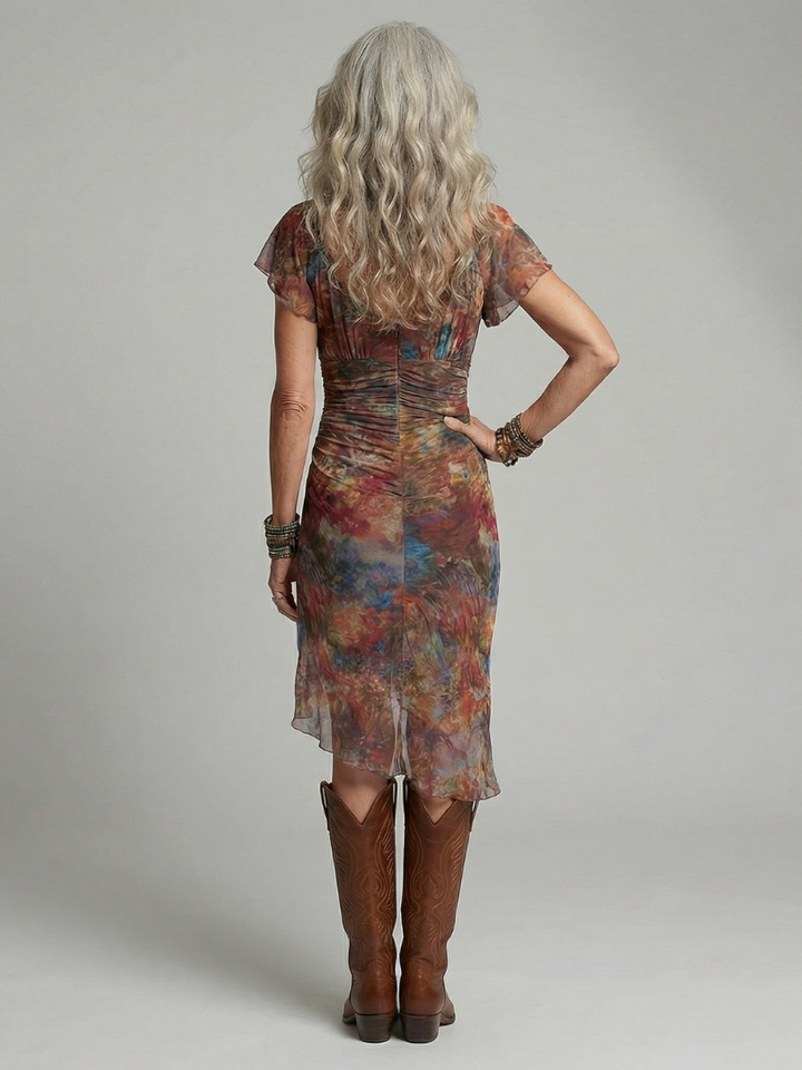 Maison Élise | Robe Midi Halter Silencieuse Aeris