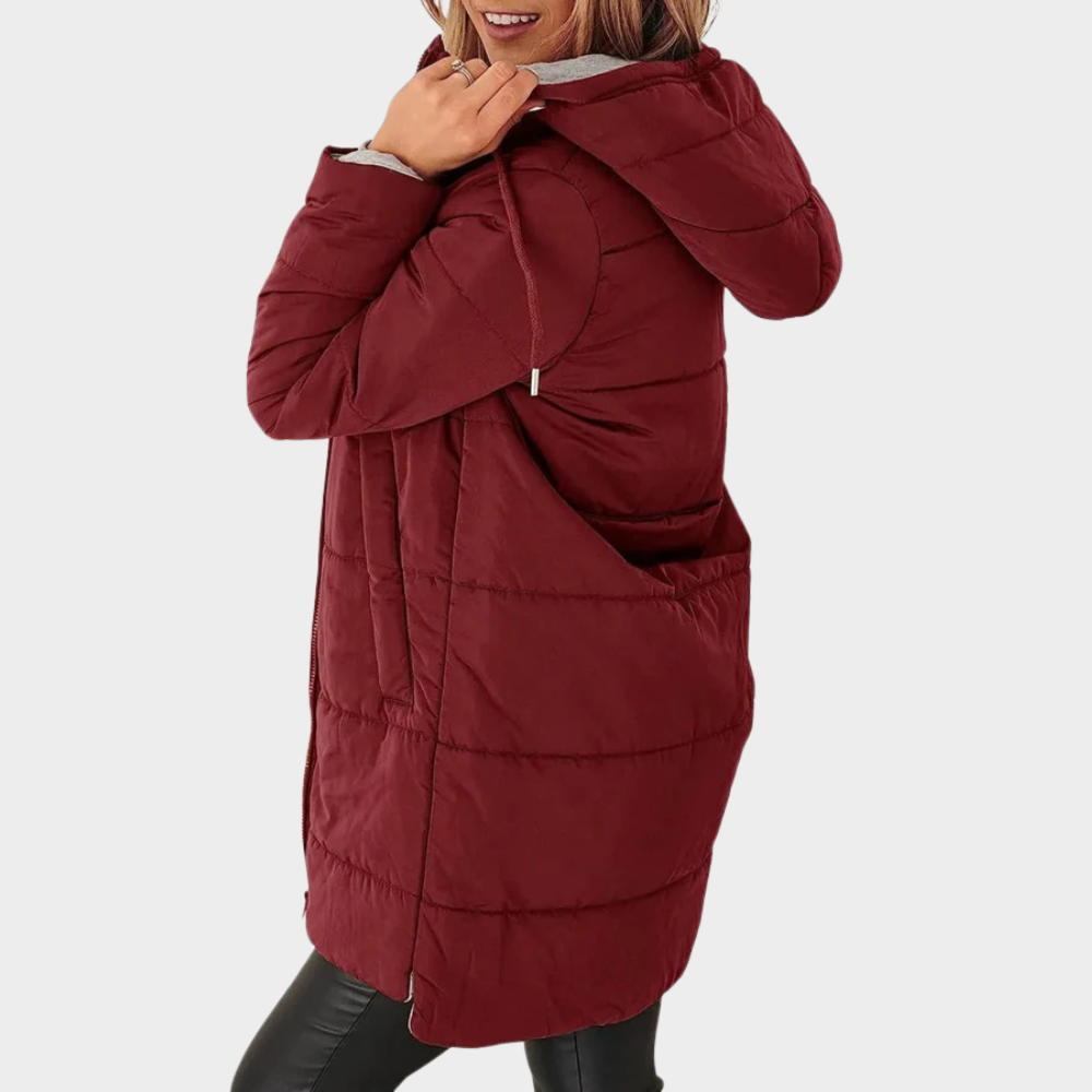 Fiora | Manteau Puffer à Capuche Décontractée