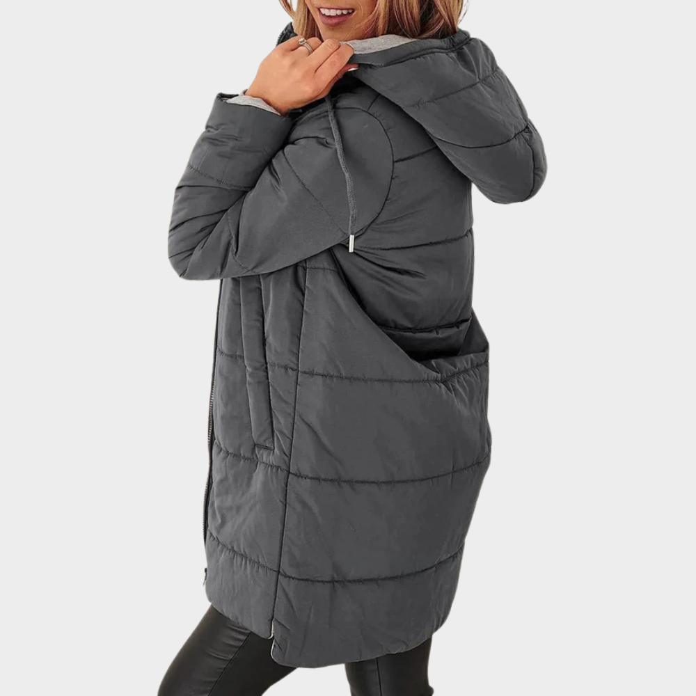Fiora | Manteau Puffer à Capuche Décontractée