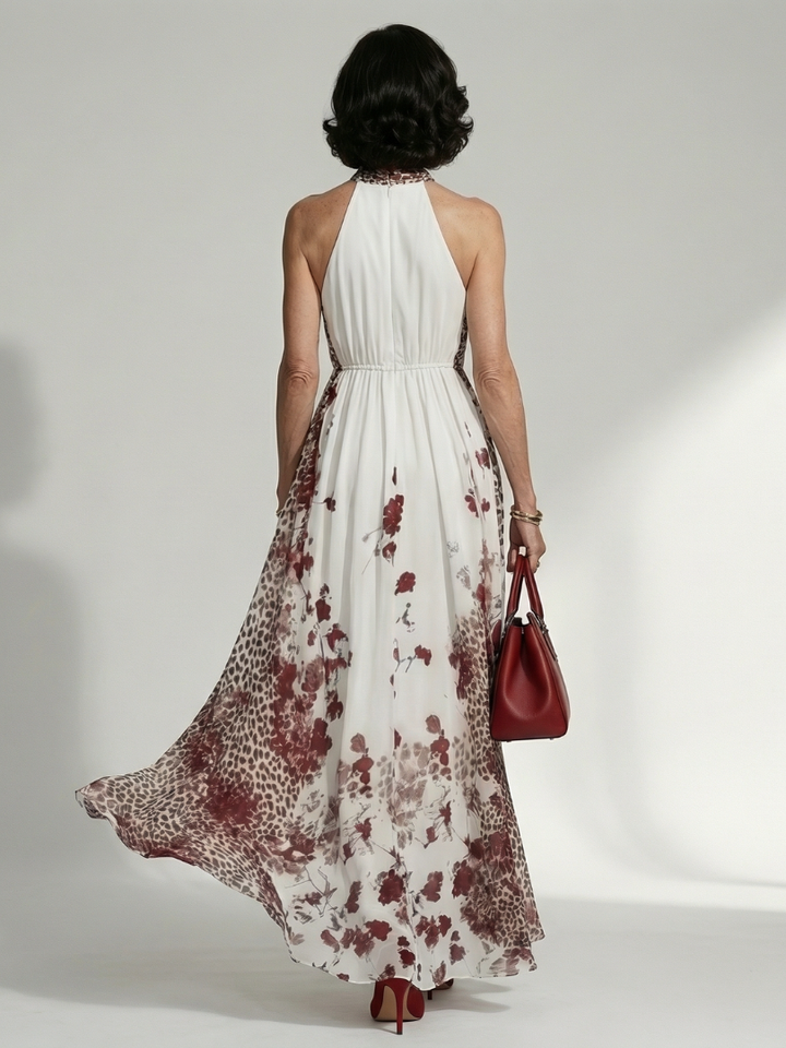 Maison Élise | Robe Maxi Plissée Blanche Orlune