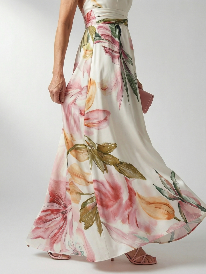 Amiel | Robe Longue Fleurie Légère