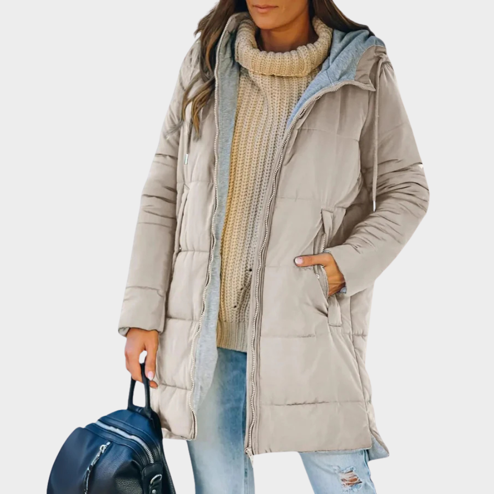 Fiora | Manteau Puffer à Capuche Décontractée