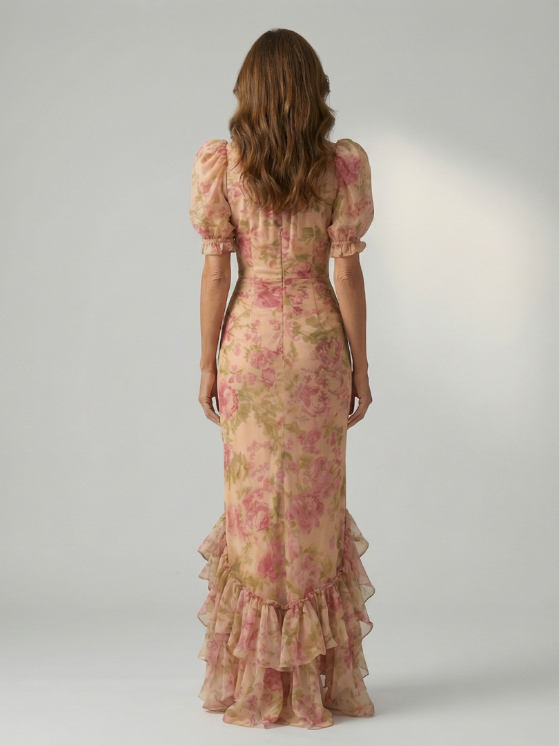 Maison Élise | Robe Maxi à Col Montant Doux Vianne