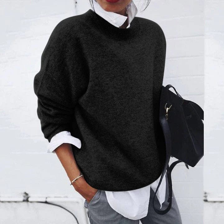 Pull Col Montant Maille Fine Nicole