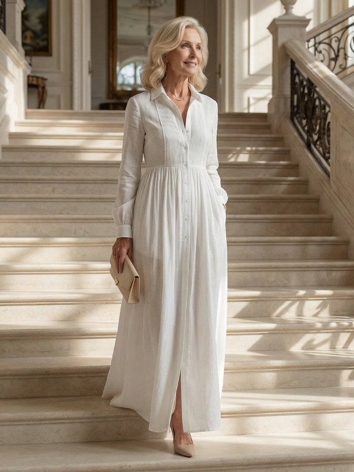 Maison Élise | Robe Maxi Soft Flow Lioren