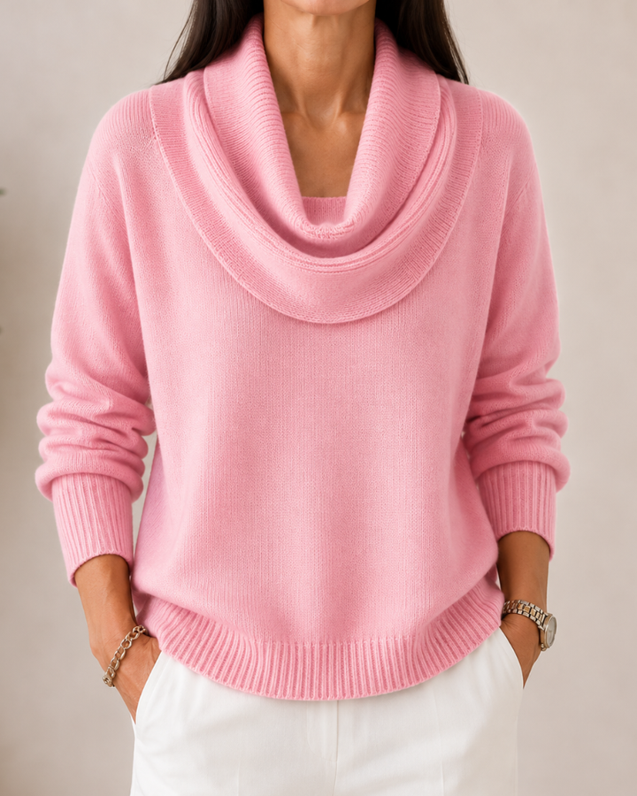 Caralina | Pull en Maille Élégant à Col Bénitier