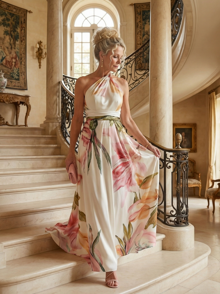 Maison Élise | Robe Maxi Fleurie Légère Amiel