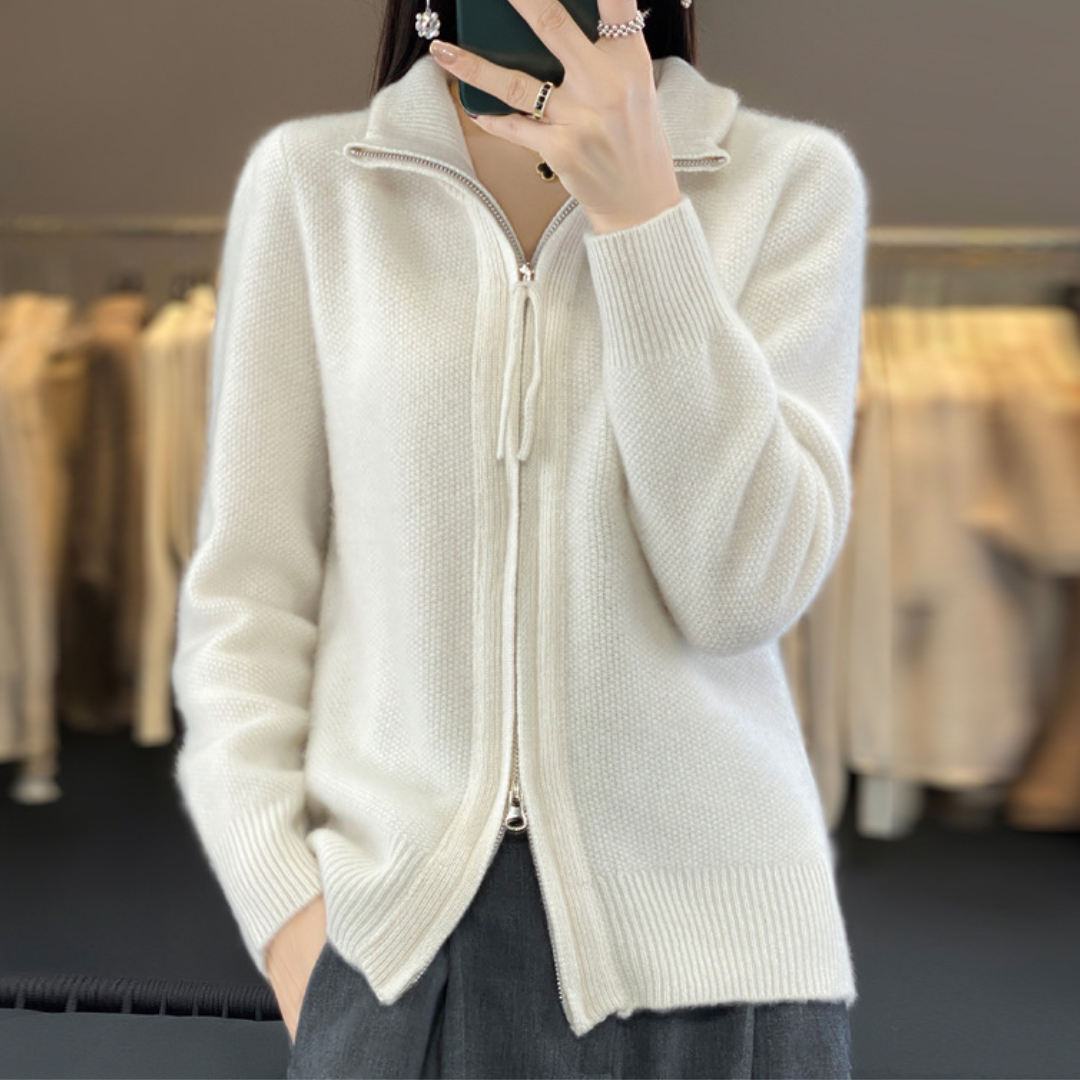 Luna | Cardigan Zippé Doux et Polyvalent