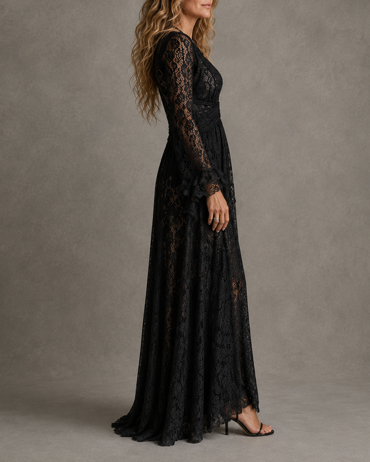 Charlotte | Robe Longue à Décolleté Plongeant