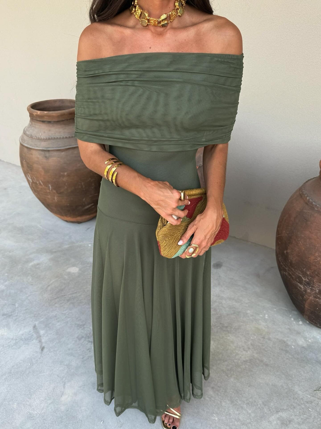 Robe Toledo en Soie Élégante pour Femme - Maison Élise